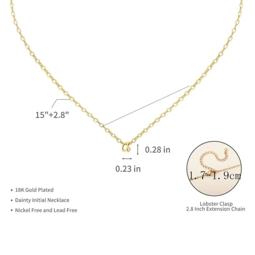 NWT- Gold K Necklace